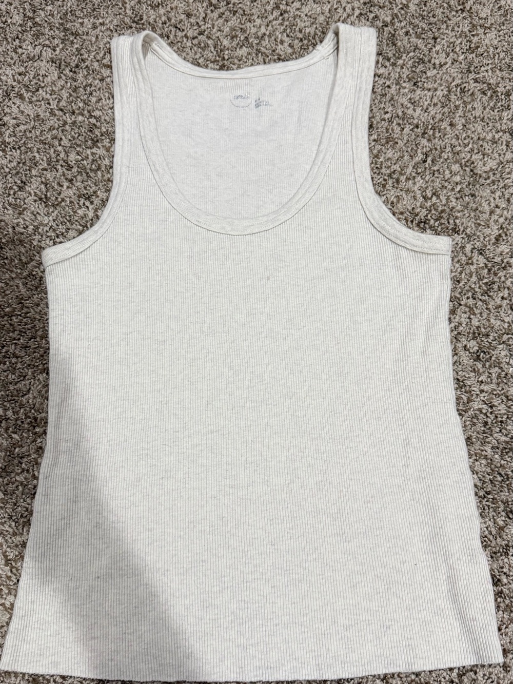 Aerie Women’s Ribbed Tank Top in Light Cream
